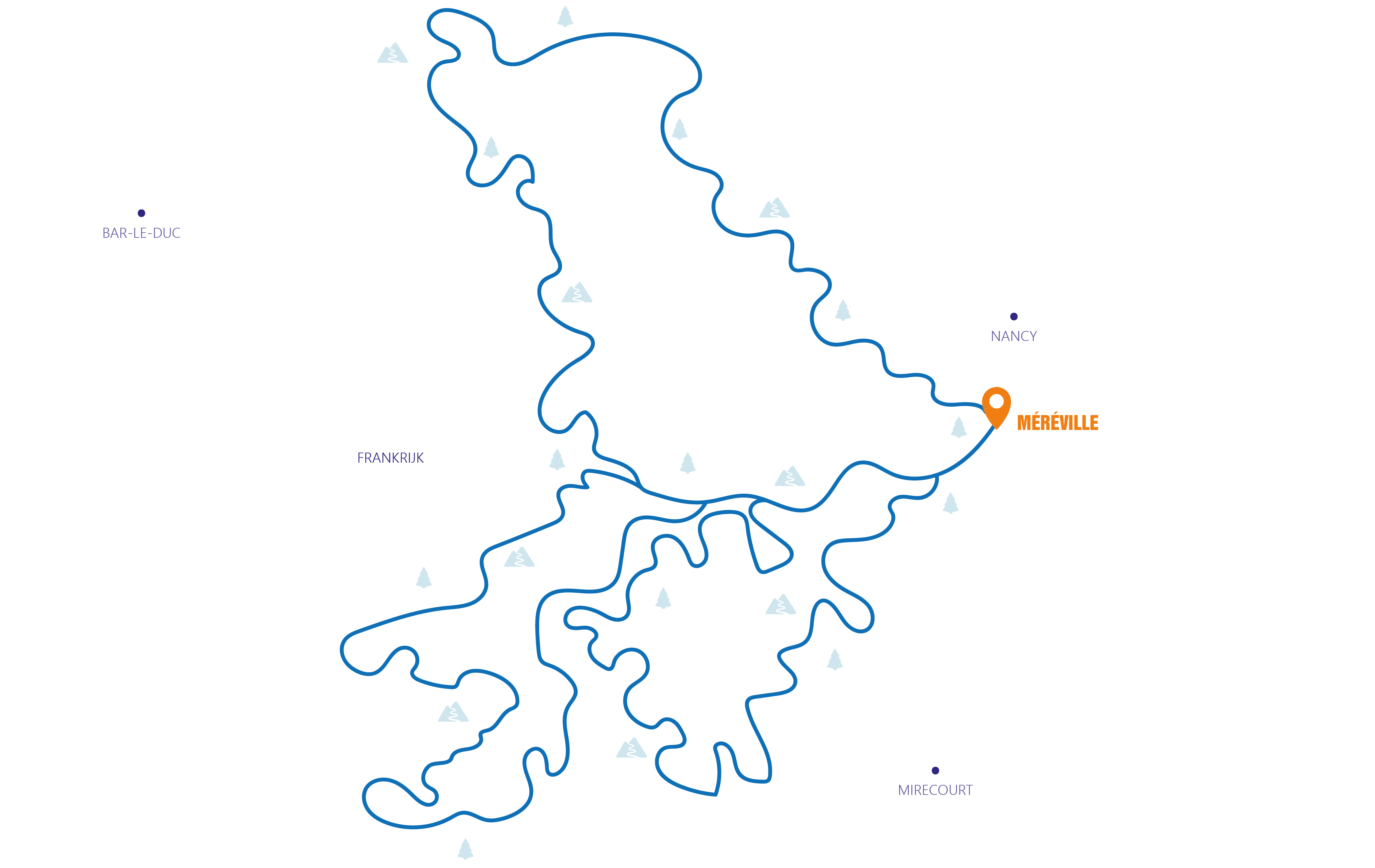 Frankrijk - Ducati DesertX Dirty Roads Adventure Vogezen 2025 Routekaart 