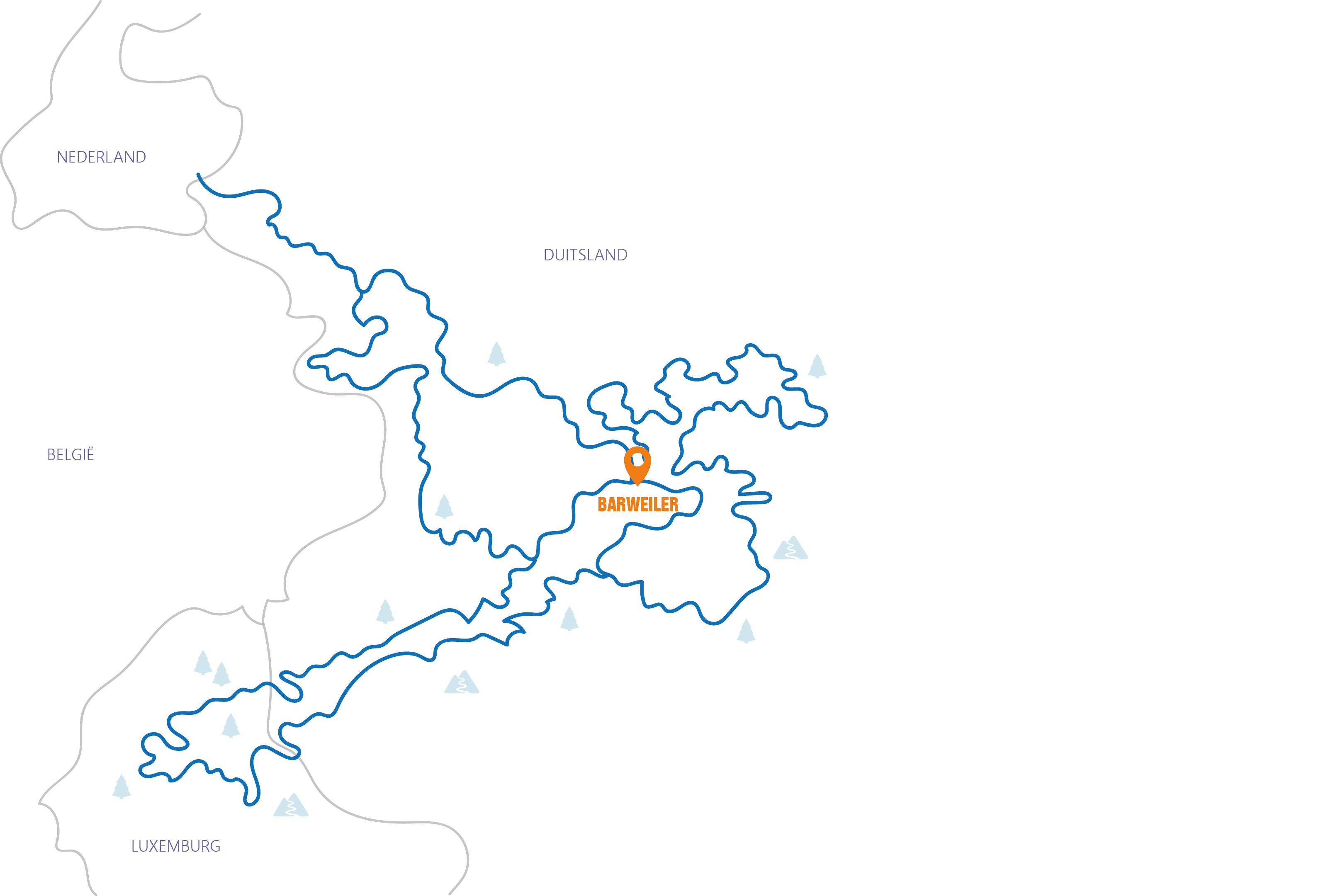 Duitsland - Eifel lang weekend Routekaart 