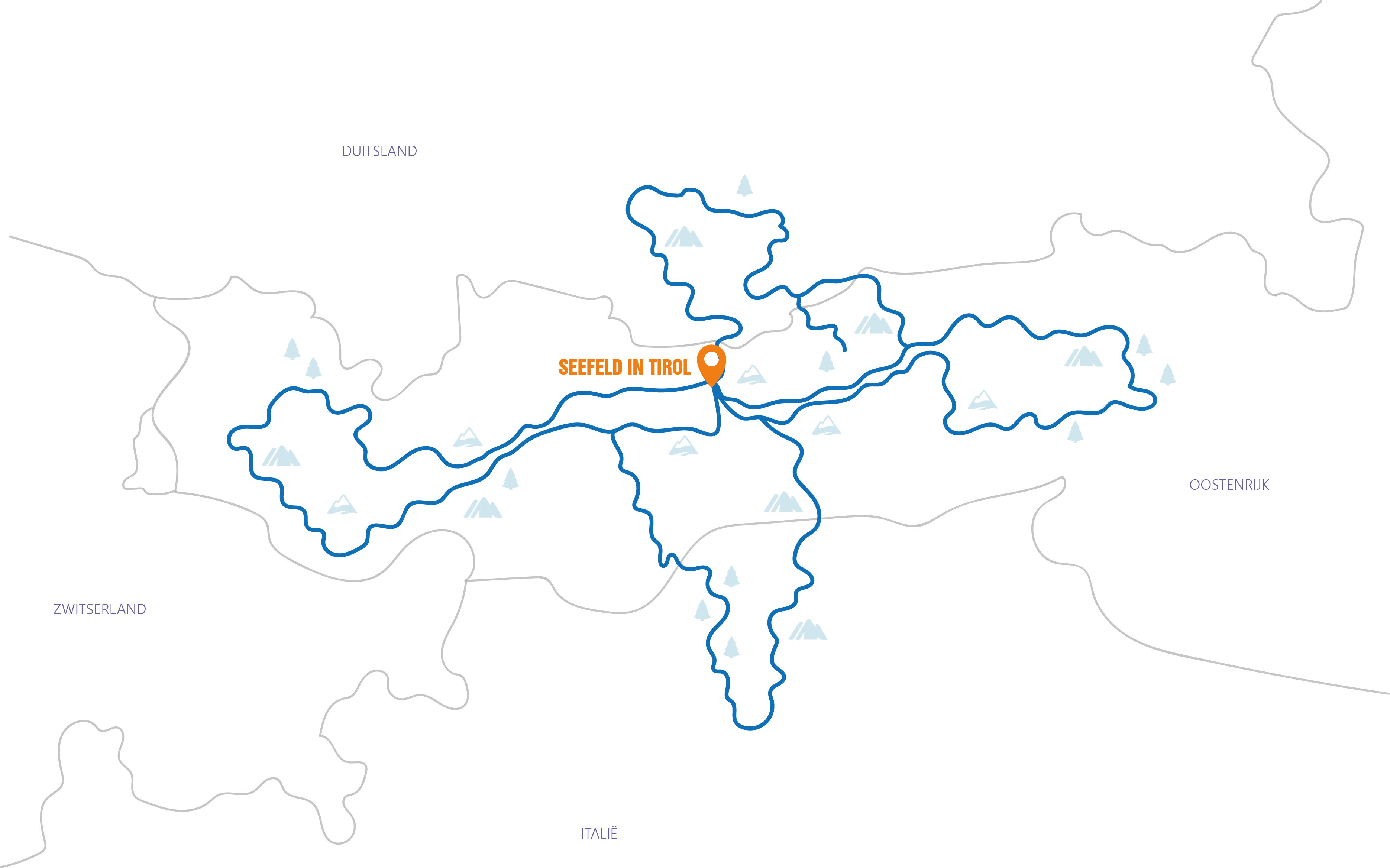 Oostenrijk - Luxe in Seefeld Tirol Routekaart 
